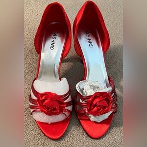Red Satin Heels. Just what you need for that special occasion Red Satin …